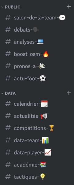 Organisation Discord